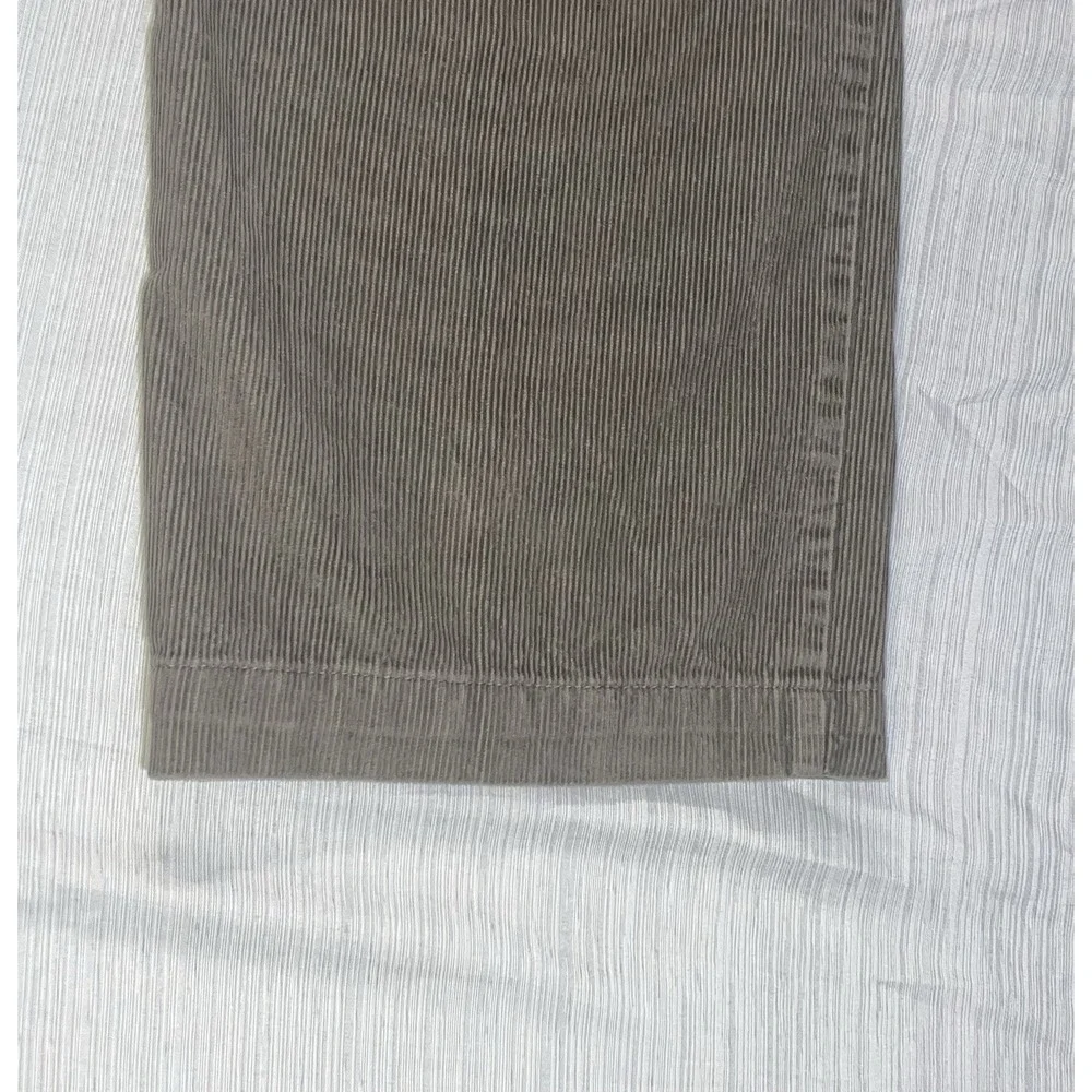 Chaps Corduroy Pants men's Flat Front 38w 32L Dark Brown Utility Pockets Nice Cp